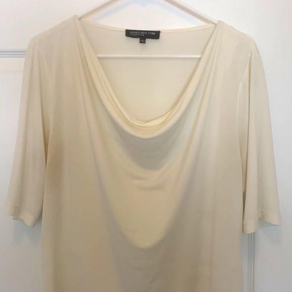 Jones Nee York work blouse, ivory! XL! - Picture 3 of 5